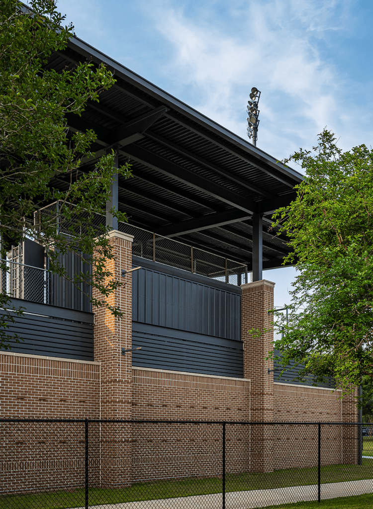 Exterior of baseball stadium
