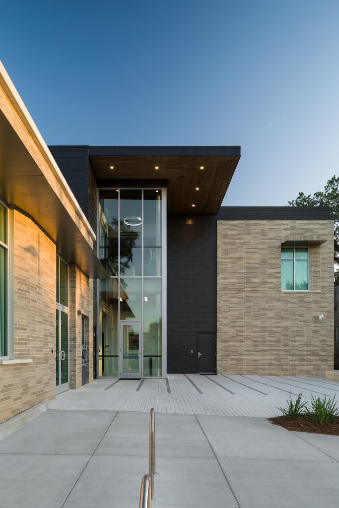 A detail view of Envision Credit Union at 600 N.Monroe