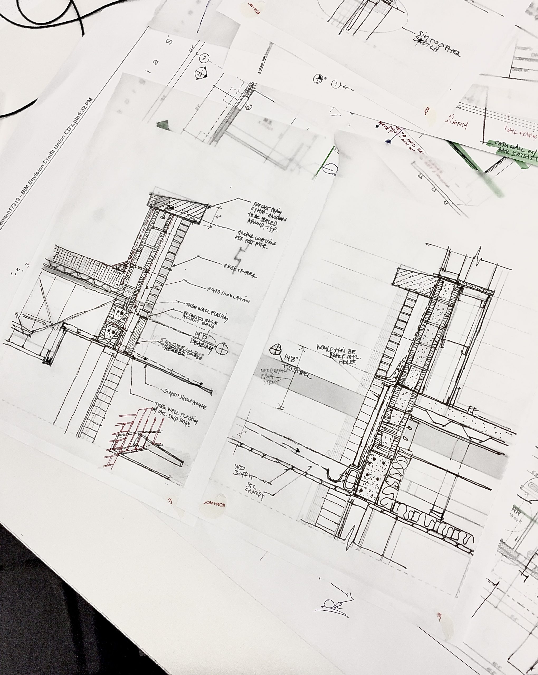 Sketches of Envision Credit Union at 600 N.Monroe