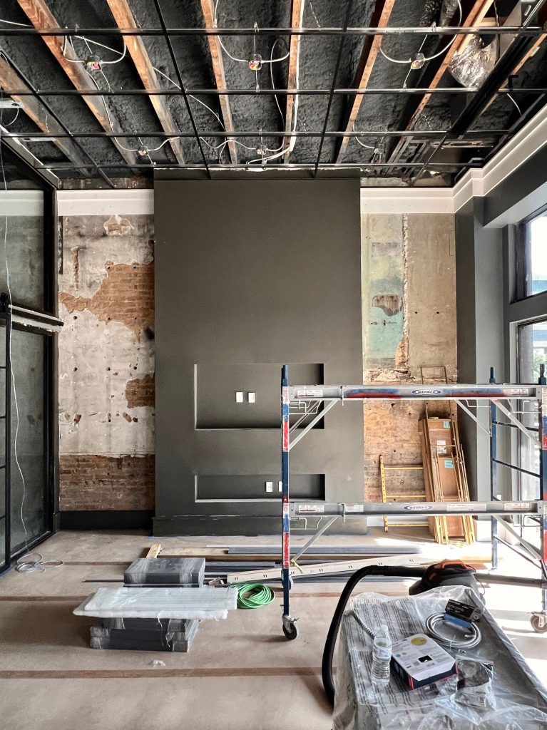 Revealing the historic brickwork at the old Ritz Theatre