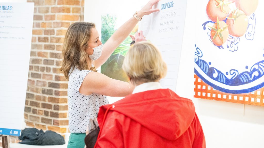 Gathering community input during a Community Design Charrette